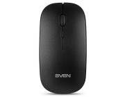 SVEN RX-565SW, Optical Mouse, rechargeable battery 400 mAh, 1600 dpi, USB, silent black